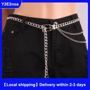 【Local shipping】 Multi Layer Metal Chain Belts for Women Waistbands Long Tassel Waist Chain Dress Jeans Belts Lady Waistband Belts Women Body Chain