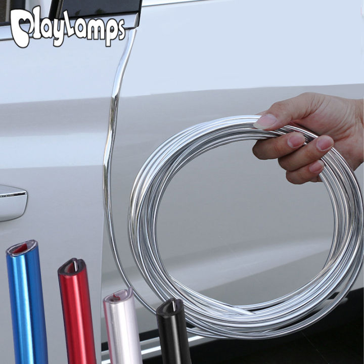 100 "Auto Bumper Deur Rand Lip Guard Chrome Decor ... – Grandado