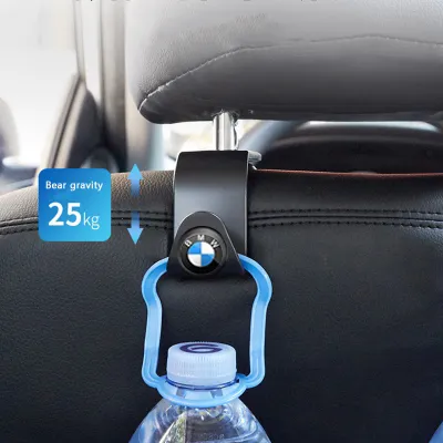 4PCS Car Luminous Hanger Hook Rear Back Seat Hooks Organizer Car Mounted Seat Back Hook Holder For BMW 5 Series 3 Series 1 Series X1x3x4x5 F10/F30/F45/F46/F48/G30/X1/X2/X3/X5/X6