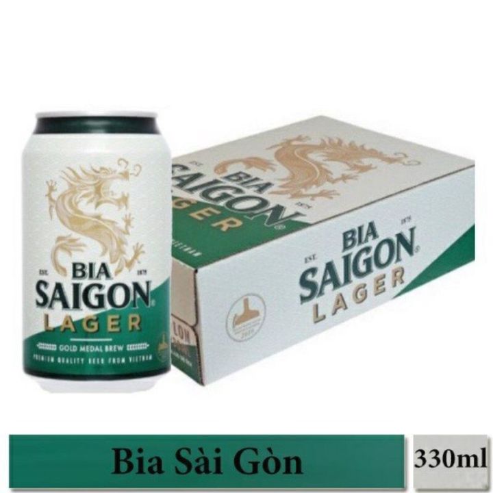 Thùng 24 lon Bia Hà Nội / Bia 333 / Bia Sài Gòn - HABECO (330ml/lon ...