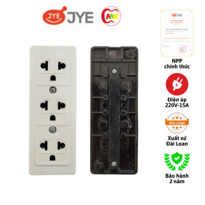 Ổ cắm nổi 3 ổ 3 chấu chống nhiễu JY-3213V