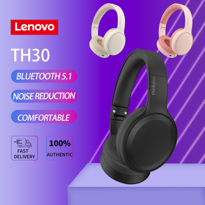 Lenovo TH30 Wireless Headphones Bluetooth 5.1 Stereo HiFi Music