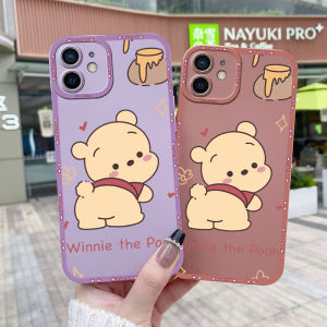 Chenyyka เคสสำหรับ Infinix Smart 6เคสโทรศัพท์แฟชั่นแบบบางดีไซน์ใหม่ลายการ์ตูนวินนี่เดอะพูห์กันกระแทกขอบสี่เหลี่ยมเคสนิ่มเคสซิลิโคนคลุมทั้งหมดเคสป้องกันกล้องตานางฟ้า