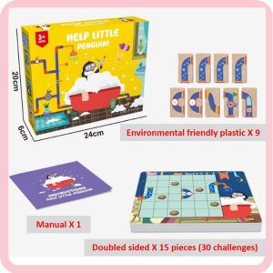 READY STOCK Pinwheel Logic Training Board Game Little Penguin To Take The Water Pipe