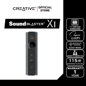 CREATIVE SOUND CARD Sound Blaster X1 USB DAC ซาวด์การ์ด Hi-res มาพร้อมกับ Headphone Amp และ Super X-Fi