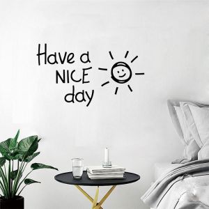 FYSTC001 Sticker Dinding Kata Quote Have A Nice Day Wall Sticker