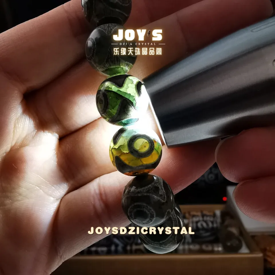 JOYSDZICRYSTAL 乐缘天珠晶品阁青稞供虎牙三眼天珠天珠手串虎牙三眼