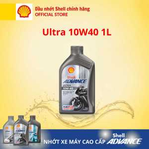 [Xe số 1L] Dầu nhớt xe máy cao cấp 4T Shell Advance ULTRA 10W40 SN 1L