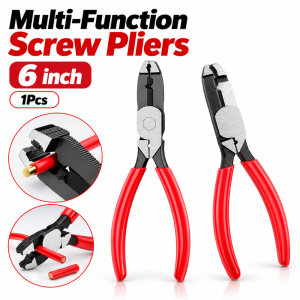 MODERNLUX 1Pcs 6 Inch Screw Extraction Pliers Fish Tail Design Anti-Slip Grip Slip Joint Pliers Durable Wire Stripping Holes Rusty Screw Removal Tool for Electronics Repair and Car Repair