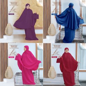 Mukena 3 in 1 Dewasa Emboss Exclusive Mukenah Katun Premium Terbaru Murah