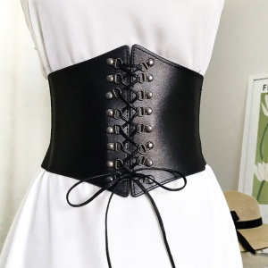 Waist Clip Corset Bow Knot Wide Waistband Slimming Body Belts for Women Elastic High Waist Belt Buckle Corset Waistband
