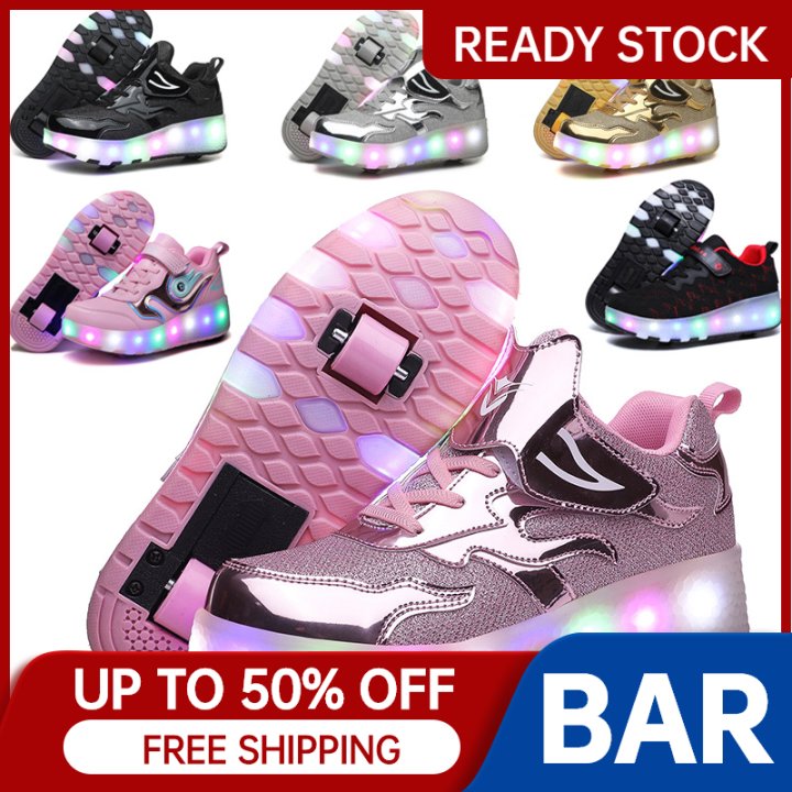 Shoes for kids Roller Skates LED Ultra Light Charging Kid shoes for