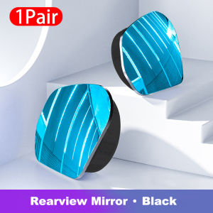 SEAMETAL 2pcs Car Rearview Mirrors 360 Degree Adjustable Blind Spot Mirror HD Frameless Wide-angle Rearview Auxiliary Mirrors
