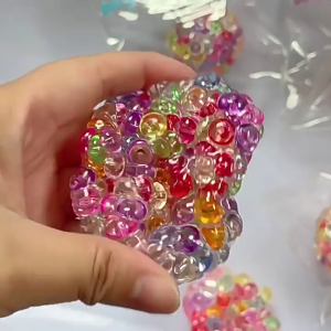 Đầy màu sắc có thể ép cảm giác quả bóng bóng bóp vui bóp jellyball hài hước cảm giác đồ chơi cho trẻ dành cho người lớn thả chất độn