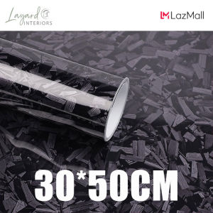 LayardINTERIORS PET Forged Carbon Fiber Color Change Sticker Waterproof Self Adhesive Interior Rearview Car Film Vinyl Wraps Stickers