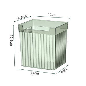 Locaupin Transparent Multipurpose Fridge Organizer Bin Refrigerator Side Door Storage Pantry Cabinet Cupboard Basket