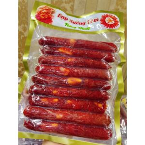 1kg Lạp xưởng tôm trứng muối với tỉ lệ tôm 90% nhiều trứng muối lạp xưởng tôm trứng muối đặc sản Sóc Trăng