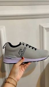 Sepatu Sneakers Pria Sepatu Running Pria Original Hayday Abu Abu Sepatu Olahraga Sekolah Kuliah Pria Cowo