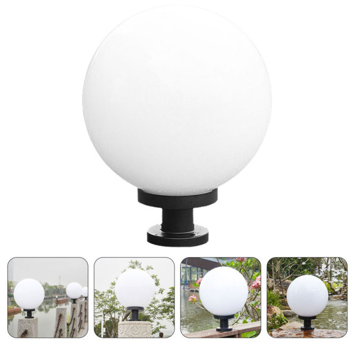 Chaoshihui Globe Lamp Fence Lights Outdoor Post Ball Acrylic Round