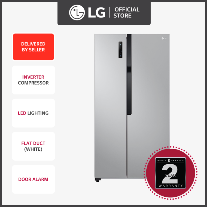 LG 20 cu. ft. Side by Side Refrigerator with Inverter Compressor RVS