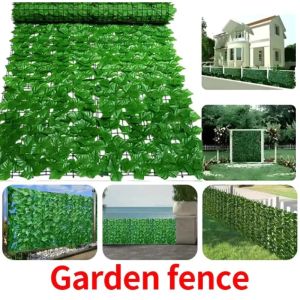 50x100cm Artificial Leaves Privacy Shelter Wall Fence for Outdoor Balcony Decor Faux Hedge Panels