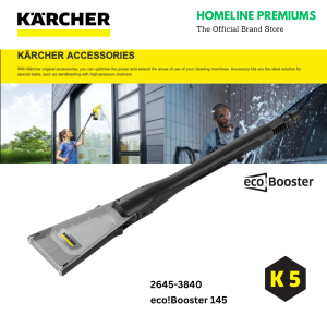 KARCHER eco!Booster 145 2645-3840 FOR USE OF K5 PRESSURE CLEANER