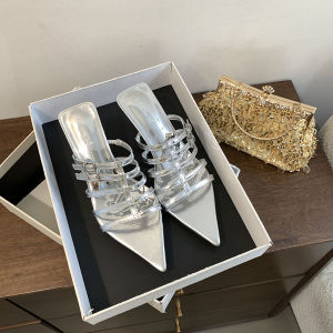 LIANA - Sandal heels Wanita 5 cm Kekinian Sandal Hak Wanita Variasi Gesper Kecil - ADY035