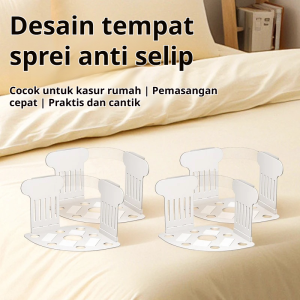 Alat Penjaga Sprei Vertikal Multifungsi Praktis Mudah Dipasang Tanpa Menebok Jalan Mencegah Sprei Bergeser untuk Kasur Single Double dan King Size