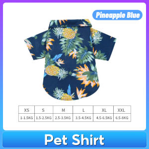 【In Stock】Pet T-Shirts Hawaii Style Pet Dog Clothes Dog Shirt Breathable Cool Beach Clothes