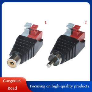 [Gorgeous] Hot Sale ขั้วต่อปลั๊กแบบกดสายลำโพง a v ไปยังขั้วต่อ RCA สำหรับออดิโอชาย