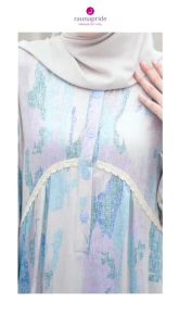 GAMIS WANITA RAUNA RGD 51 GREY BAJU MUSLIM RAYON TERBARU