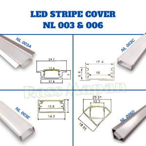 LED Stripe Cover Frame Lampu
