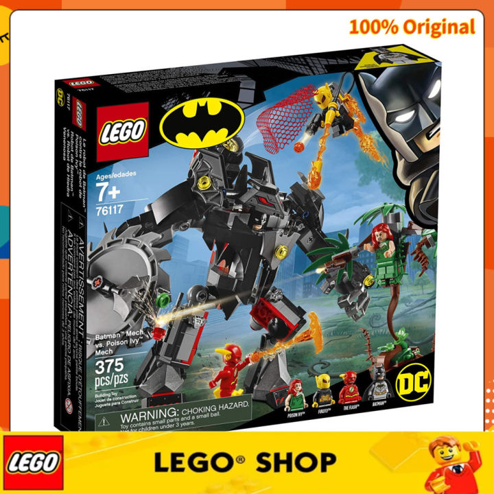 LEGO DC Batman Batman Mech Wars Poison Ivy 76117 Block Set 375 piraso d Regalo ng mga bloke para sa mga bata Harangan ang mga laruan ng palaisipan Mula sa Denmark Lazada PH