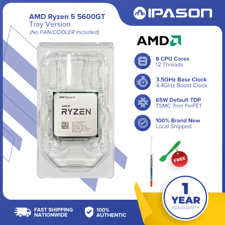 IPASON AMD Ryzen™ 5600GT Boxed Desktop Processor with AMD