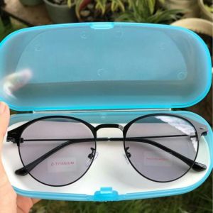 BAYAR DITEMPAT KACAMATA ANTI RADIASI-KACAMATA PHOTOCROMIC OVAL FASHION TITANIUM KOREA STYLE