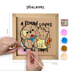 Catdog | Square Kit | DIY Arts & Crafts | Medium