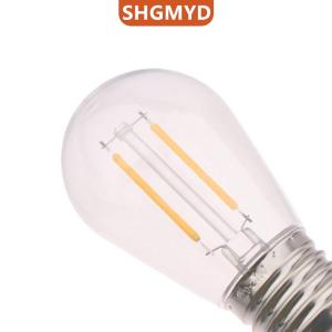 [COD] SHGMYD SPORTS หลอดไฟ LED พลาสติก S14 E27 E26 3V 120V สีขาวอบอุ่น2W 1W หลอดไฟแตกสำหรับสตริงไฟตกแต่งคริสต์มาส