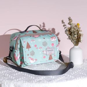 Sunveno 2in1 Baby Changing Mat with Diaper BagWaterproof Wet Dry Bag with Changing Pad Portable Nappy Organizer with Shoulder Strap