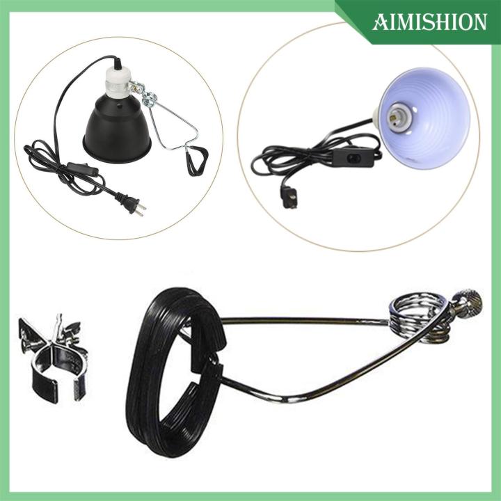 Aimishion Turtle Lizards Heat Lamp Heat Spotlight Reptile Light Clamp Stand  Bulb Holder for Aquarium Reptile Lazada PH