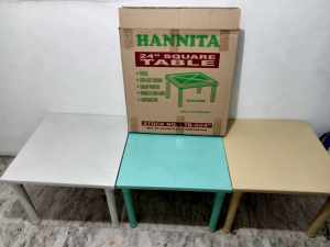 Kids Monoblock Kiddie Table 24x24 Square Hannita