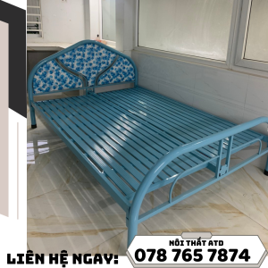 giường sắt - mẫu giường ngủ đẹp đơn giản lắp ráp nhanh gọn cho gia đình văn phòng ktx giao nhanh hcm bd đn