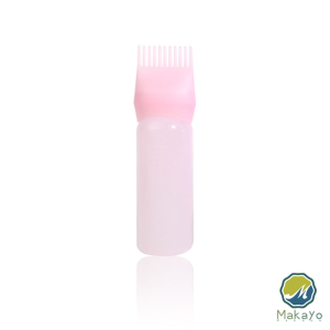 ขวดย้อมสีผม พร้อมแปรง ขนาด 170 มล. สําหรับร้านทําสีผม ตัวขวดมีสเกล Hair dye bottle Makayo