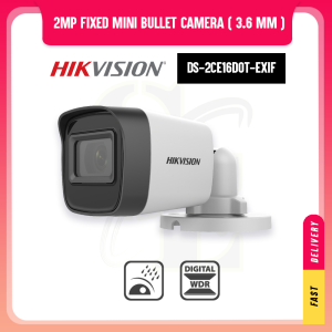 Hikvision DS-2CE16D0T-EXIF 2MP Analog Outdoor Bullet Full HD 1080P 4 In 1 AHD/CVI/TVI/CVBS