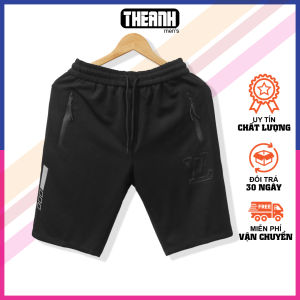 Quần short quần đùi nam chất liệu thun co giãn logo dập nổi khóa chống nước có dây rút lưng quần siêu đẹp Thế Anh Store