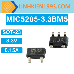 MIC5205-3.3BM5 IC Ổn Áp 3.3V 0.15A chân dán SOT-23-5