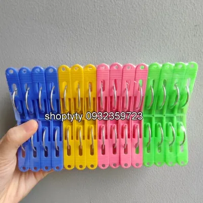 ( Vĩ 20 cái ) Kẹp Nhựa Phơi Đồ Thuận Hưng - Mẫu Lớn Trung Nhỏ
