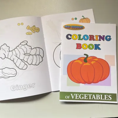 Coloring Book for Kids (26 pages) - Fruits/Vegetables/Wild Animals/Pet & Farm Animald/Vehicles