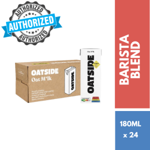 OATSIDE Barista Blend Oat Milk 180mL x24 Pocket Pack | Plant-Based Milk for Coffee Latte & Tea