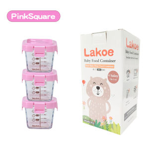Payoe 3pcs/Set Wadah Mpasi Kaca/Food Container Mpasi Kaca/Tempat Makan Bayi