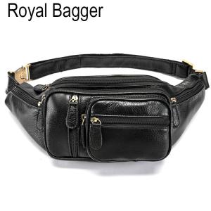 Túi Đeo Chéo Royal Bagger Cho Nam Túi Đeo Vai Bằng Da Bò Thật Túi Đeo Hông Thời Trang Sành Điệu